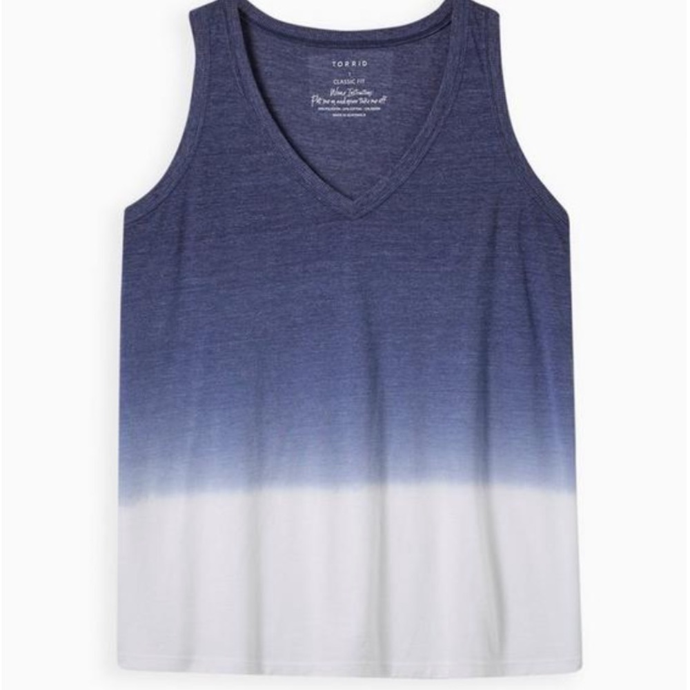 Torrid dip dye tank brand new size 3